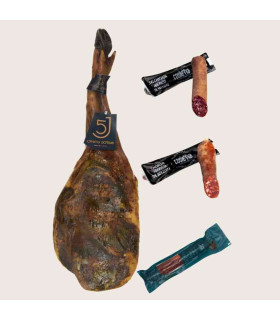 Pack 5J J: Schulter, Lende, Chorizo und Salchichón 100% Bellota | Iberian Market