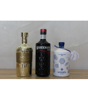 Surtido Ginebra Loi Sèche | Nordés, Brockmans et Gold 999.9 Premium
