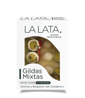 Gildas Mixtas Anchois et Boquerón La Boîte 150 g (5 uds) | Apéritif Gourmet