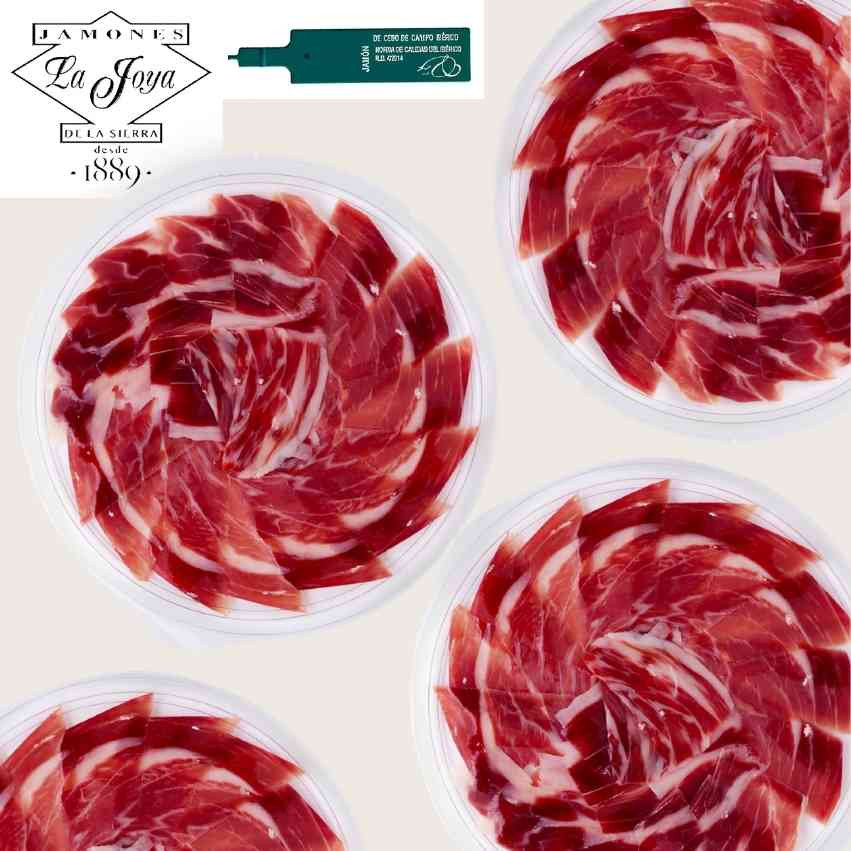 Loncheado a mano de Jamón de Cebo Campo Ibérico La Joya de la Sierra - 40 platos de 80g