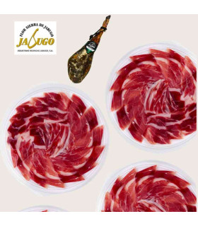 Jamón ibérico de cebo Flor Sierra de Jabugo loncheado a mano 20 sobres