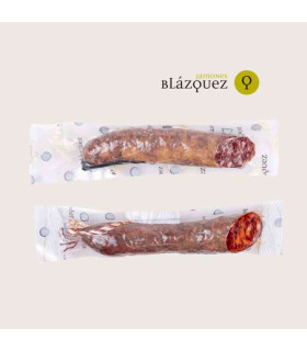 Pack Duo Blázquez : 1/2 Saucisson et 1/2 Chorizo Ibérique de Bellota de qualité