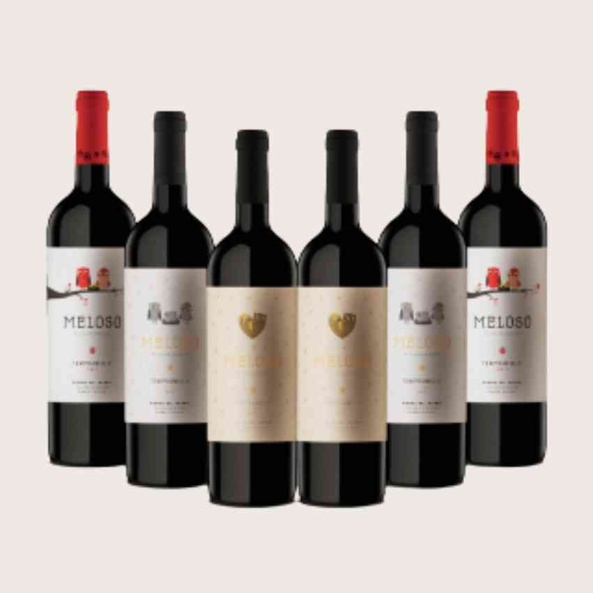 Set Assortito di Vini Meloso: Reserva, Crianza e Roble | Iberian Market