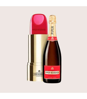 Kup Champagne Piper Heidsieck Brut Nature 75 cl + Ch?odziarka do szminek | Luksusowy zestaw