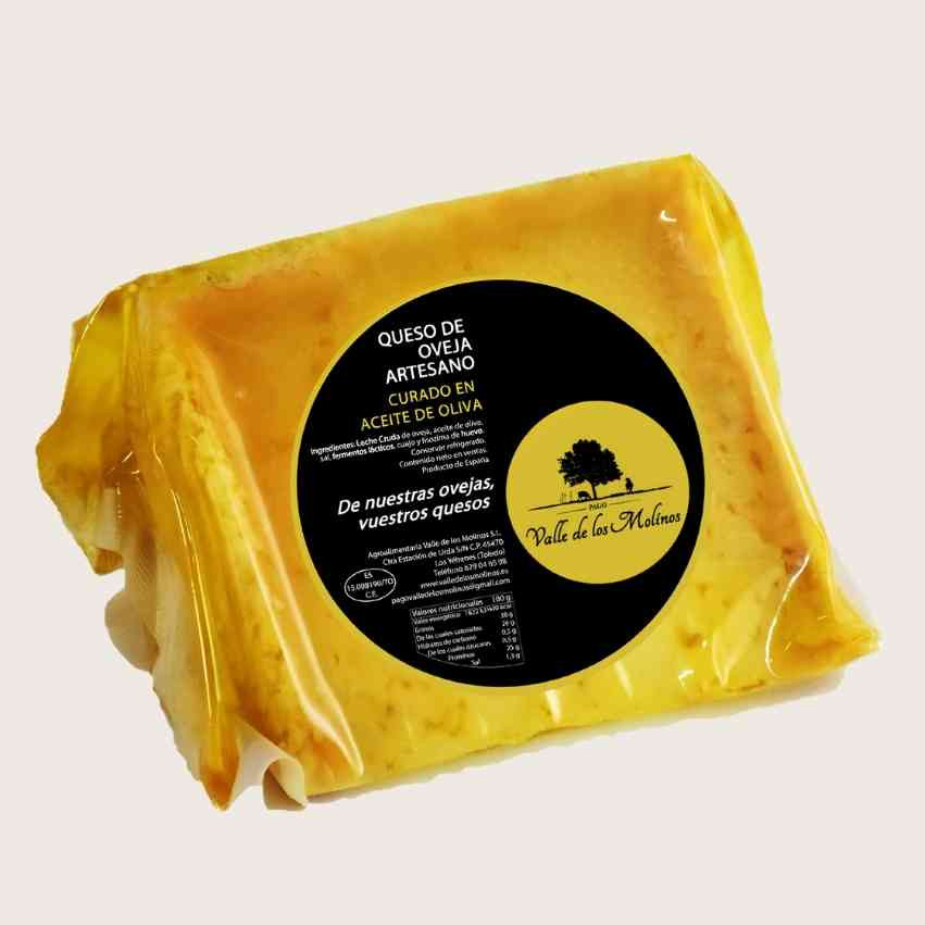 Fromage de Brebis Artisan Affiné à l'Huile d'Olive Vallée des Moulins | Fromage Manchego Gourmet | Iberian Market