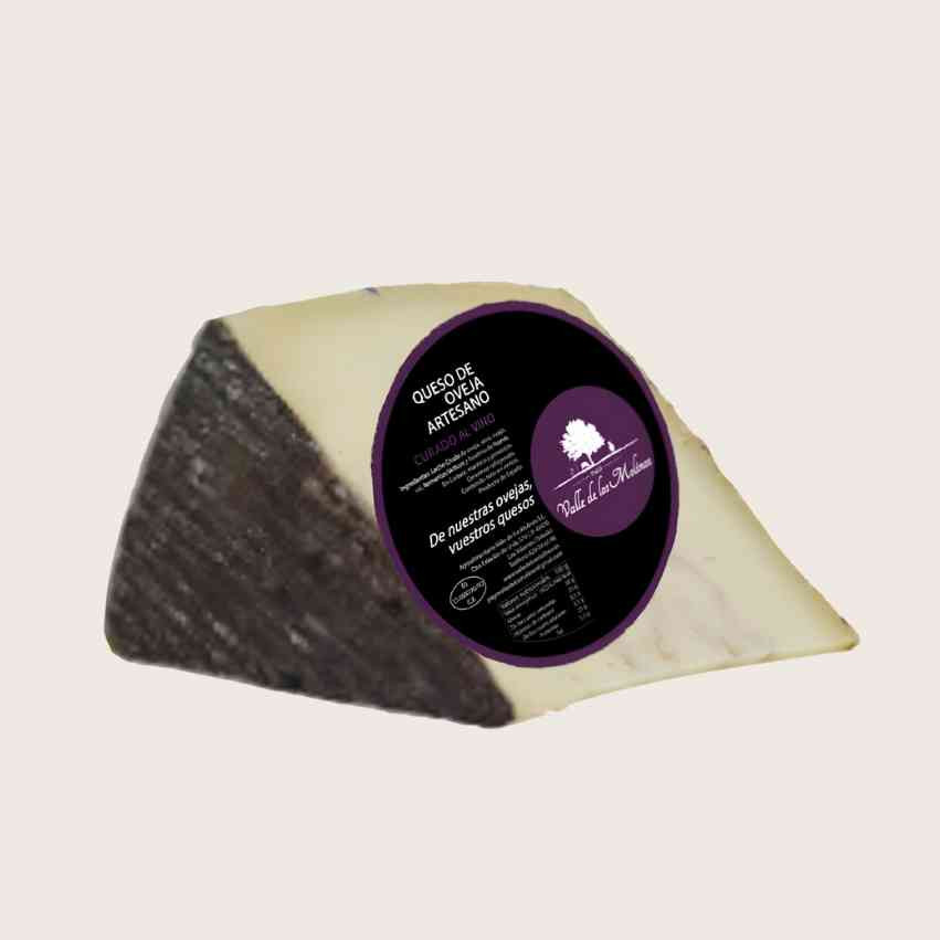 Queso de Oveja Artesano Curado con Vino Valle de los Molinos | Queso Manchego Gourmet | Iberian Market