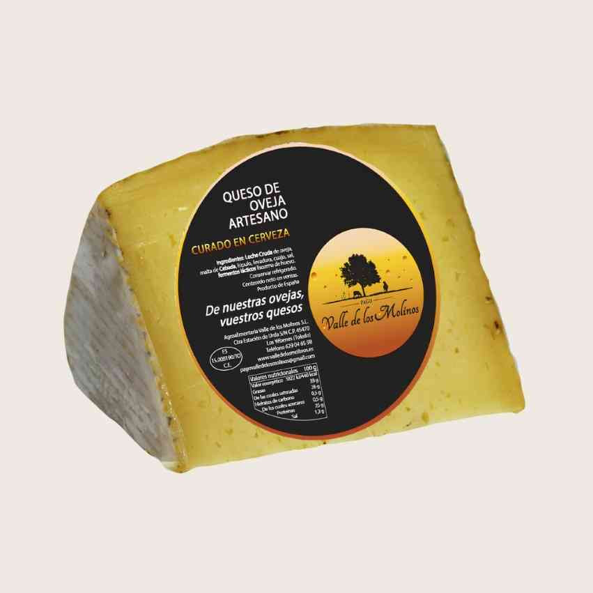 Formaggio di Pecora Artigianale Stagionato alla Birra Valle dei Mulini | Formaggio Manchego Gourmet | Iberian Market