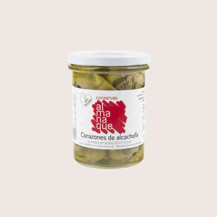 Corazones de Alcachofa 1ª en Aceite de Oliva 8/12 445 ml -