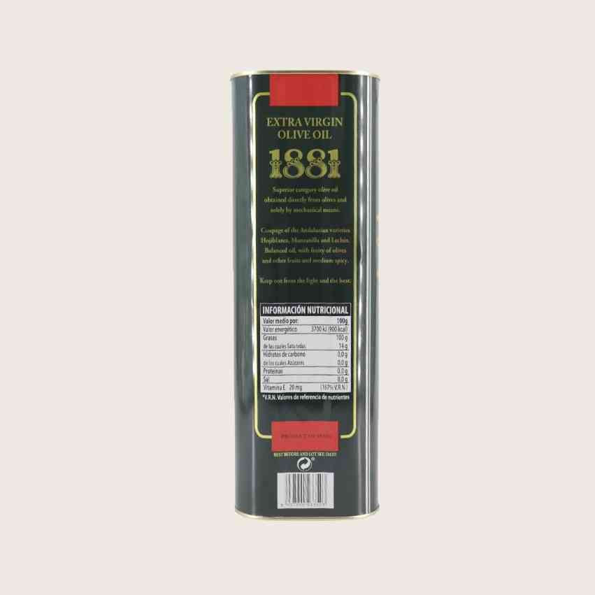 Huile d'Olive Extra Vierge 1881 – Boîte 5 L | Huile Andalousie Premium | Iberian Market
