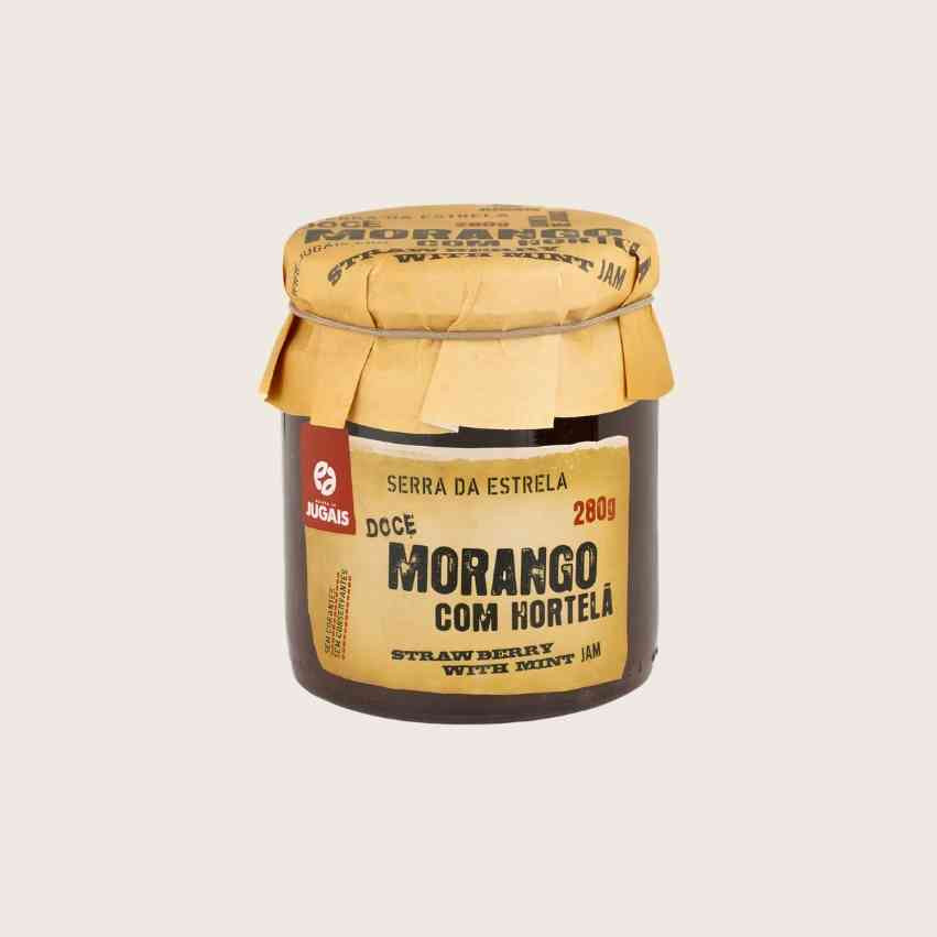 Comprar Compota de Morangos com Hortelã Quinta de Jugais 280 g | Compota Gourmet Natural