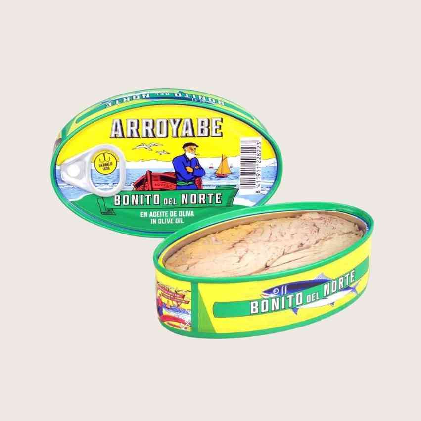 Bonito du Nord dans de l'huile d'olive boîte 120 g Arroyabe | Conserves