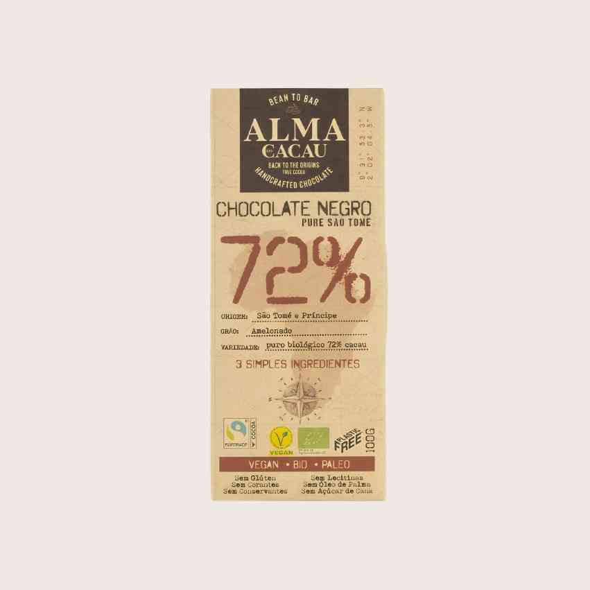 Acheter du Chocolat Noir 72% Alma de Cacao 100 g | Chocolat Gourmet de Haute Qualité