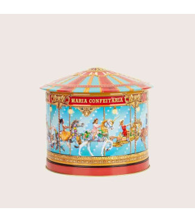 Comprar Lata Carrossel Musical com Bolachas Maria Confeitaria 300 g | Presente Gourmet