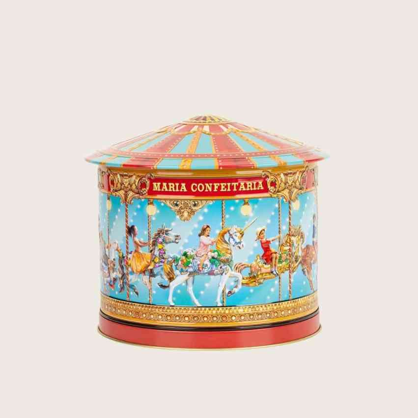 Compra Lata Carosello Musicale con Biscotti Maria Confeitaria 300 g | Regalo Gourmet