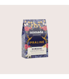 Praliné Pralinen Schokolade und Haselnüsse 100 g Nómada – Handgemachte Schokolade