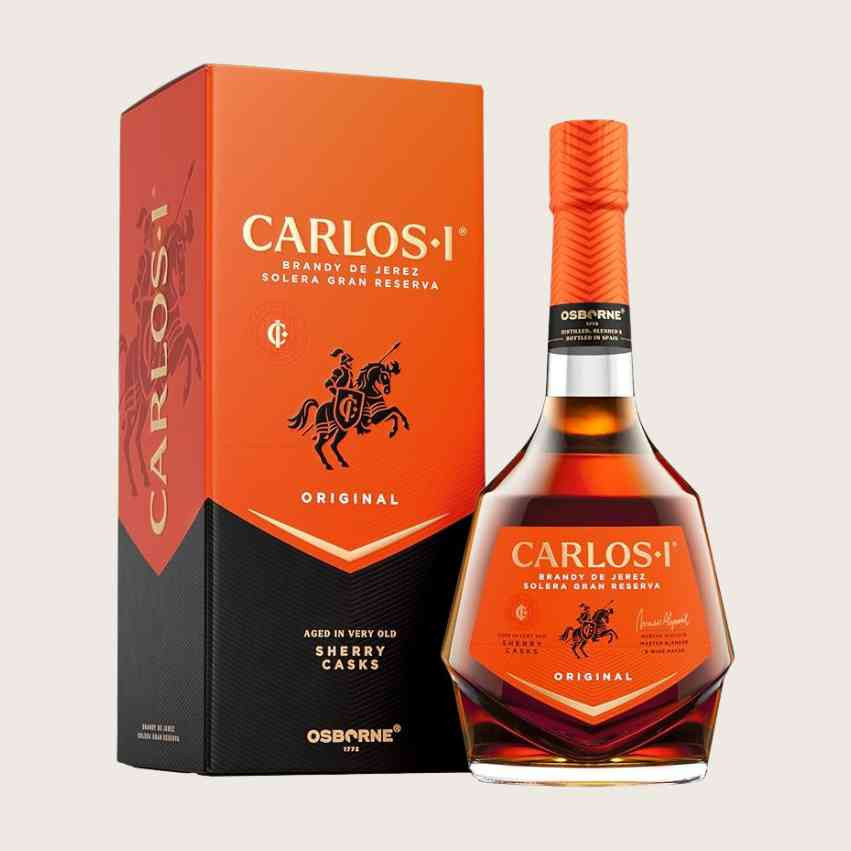 Brandy Carlos I 40º | Brandy de Jerez Solera Gran Reserva