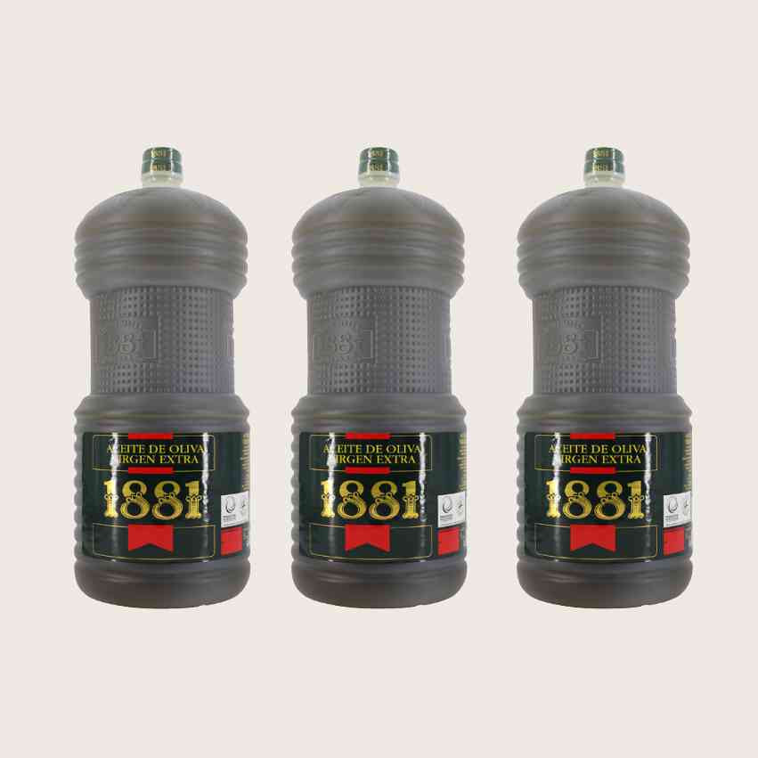 Pack 3 Bouteilles d'Huile d'Olive Extra Vierge 1881 | AOVE Premium