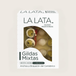 Gildas mixta anchoa y boquerón tarrina 150 gr (5 unidades) La Lata
