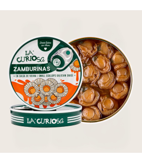 Coquilles Saint-Jacques en Sauce de Saint-Jacques 110g - La Curiosa