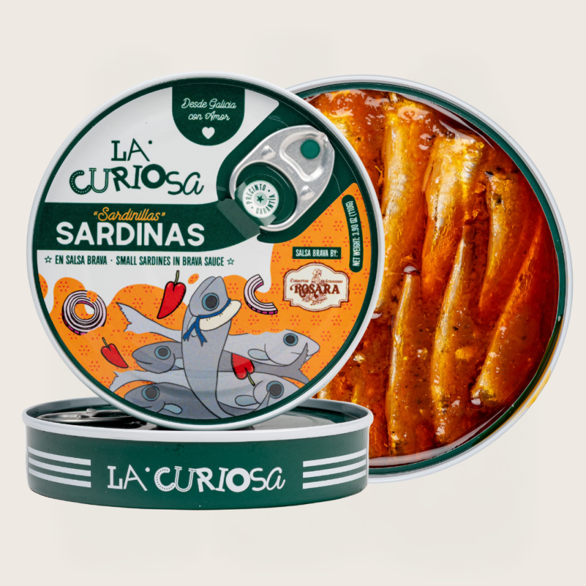Sardinillas en Salsa Brava 110grs. - 12/16 piezas - La Curiosa