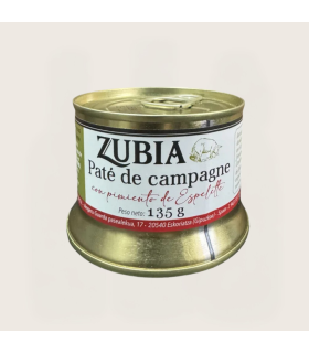 Paté di Campagna con Peperone Espelette 135 g Zubia