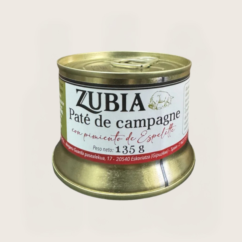 Pasztet wiejski z papryk? Espelette 135 g Zubia