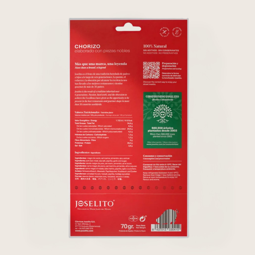 Chorizo Joselito Loncheado 70 g