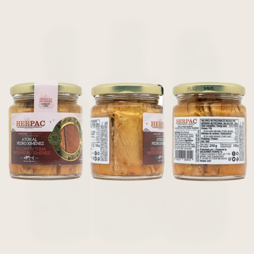 Yellowfin Tuna Jar in Pedro Ximenez 250 g Herpac