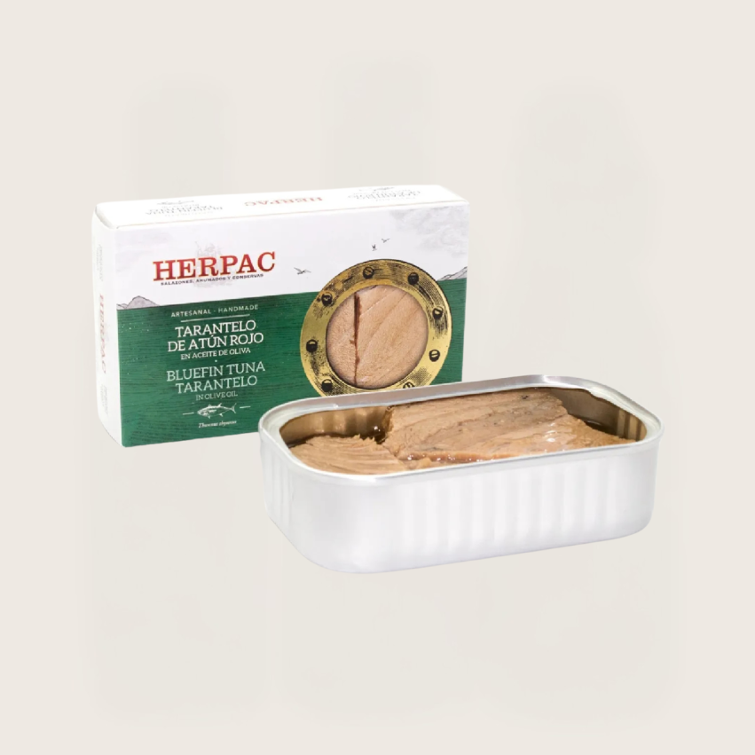 Tarantelo de Atum Vermelho em Azeite de Oliva 120 g Herpac