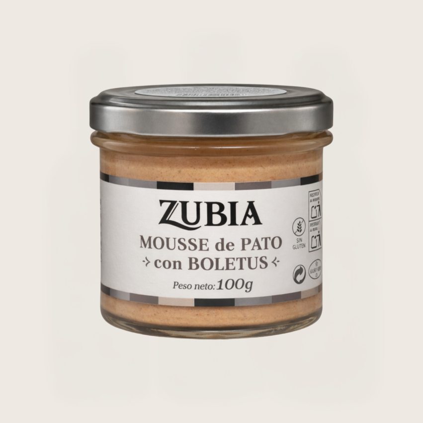 Mousse de pato con boletus 100 g Zubia