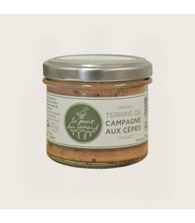Terrine campagne aux cepes 100 g "Le pont du canard"
