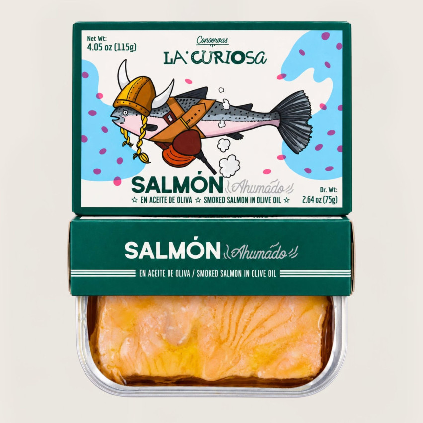Salmão Norueguês Defumado em AO 125g A Curiosa