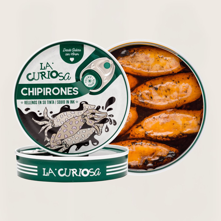 Chipironi in la loro inchiostro 6/8 La Curiosa 120 g
