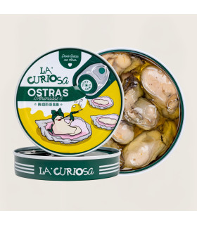 Ostras Ahumadas en AO 3/4 piuezas 120g La Curiosa