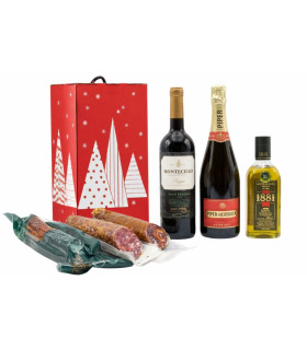 Coffret de Noël Gourmet, Champagne & Ibériques