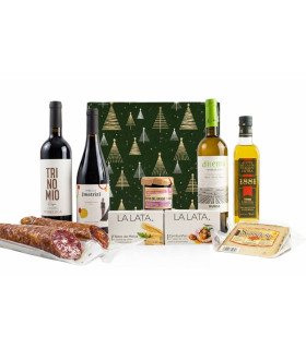 Lote de Navidad Gourmet de Vinos & Ibéricos