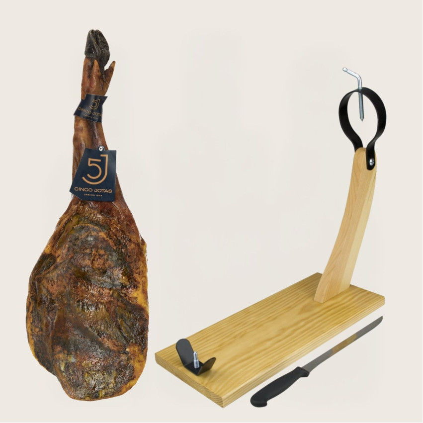 Paleta de Bellota 5J 100% Ibérica 5 Jotas 5-5,5 kg/pieza + tabla de corte