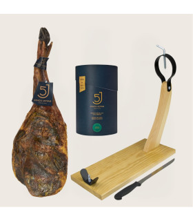 Pack 5J D : Paleta 5 Jotas de 5-5,5 kg/pieza + Morcón 5 Jotas + Tabla + Cuchillo