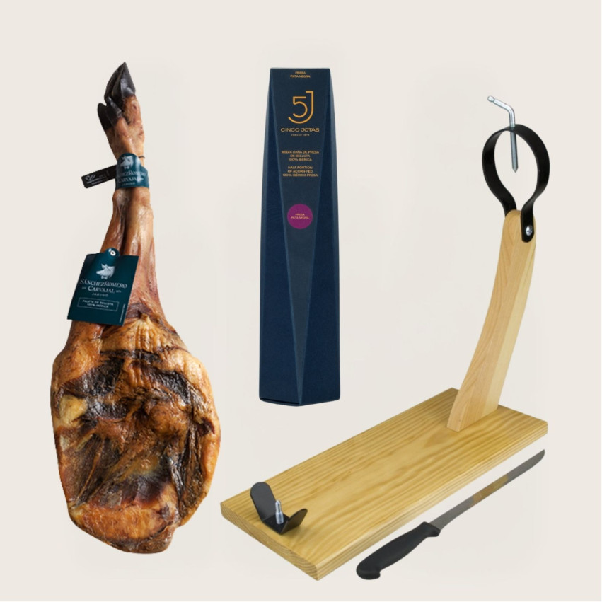 Pack Sanchez Romero Carvajal B: Palette 4.5-5 SRC + Press cane 5J + board + knife