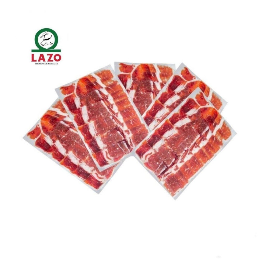 Fatias de paleta de bolota ibérica 100% cortadas à mão Lazo
