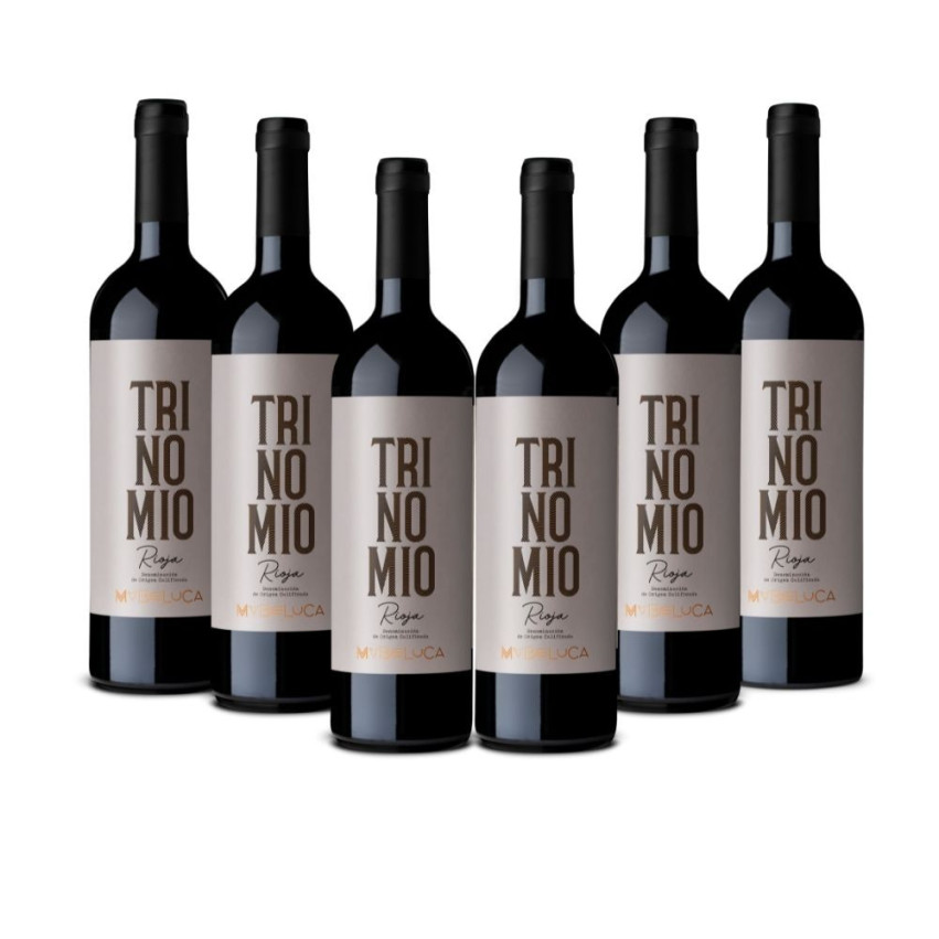 Wino Czerwone Mabeluca Trinomio Crianza DOCa Rioja Skrzynka 6 butelek