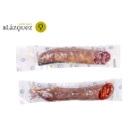 ```html
Duo Pack Blázquez: 1/2 Iberian Acorn-fed Salchichón and 1/2 Iberian Acorn-fed Chorizo of quality
```