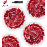 Jamón 100% de bellota ibérico Marcial Castro loncheado a mano 20 platos de 80g