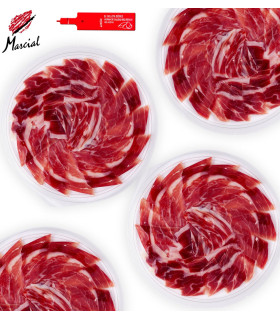 Iberian acorn-fed ham Marcial Castro hand-sliced 20 plates of 80g.