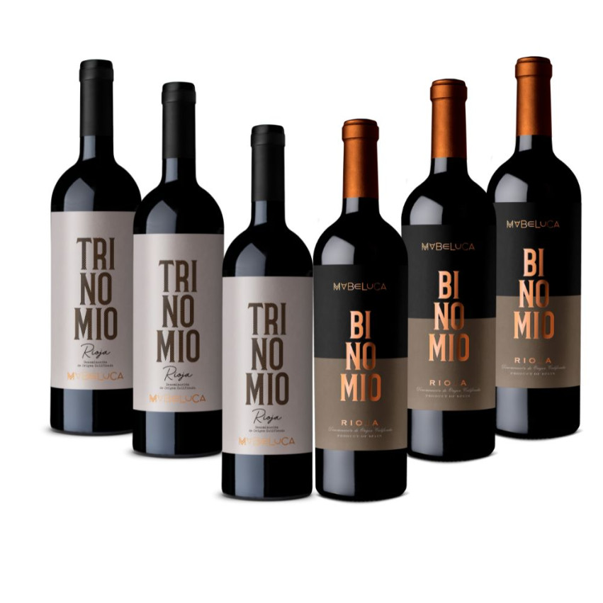 Set Win Rioja: 3 Mabeluca Trinomio Crianza + 3 Binomio Reserva DOCa