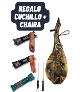 Pack 5J J : Épaule, Lomo, Chorizo et Saucisson 100% Bellota | Iberian Market