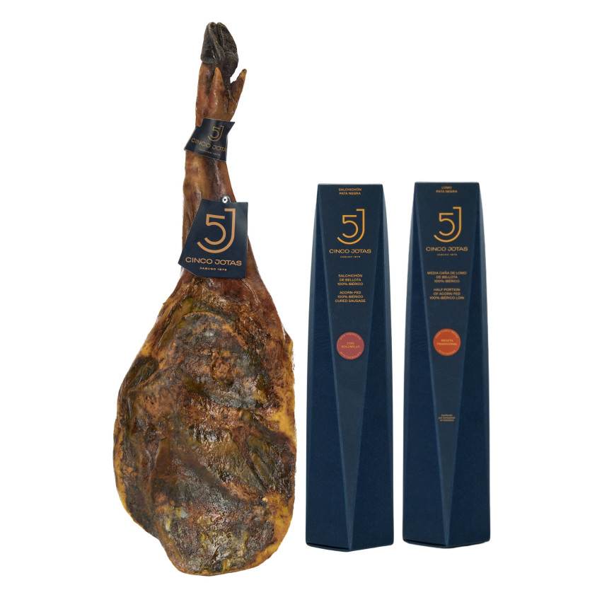 Pack 5J E: ?opatka, Pol?dwica i Kie?basa 100% Bellota | Iberian Market