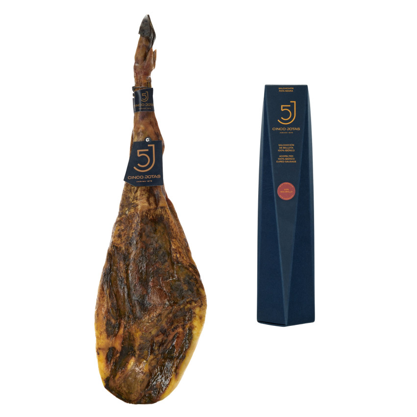 Pack 5J H : Szynka 5 Jotas o wadze 6-7 kg/sztuka + Kie?basa 5 Jotas