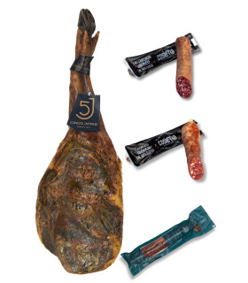 Pack 5J J: ?opatka, Pol?dwica, Chorizo i Salchichón 100% Bellota | Iberian Market