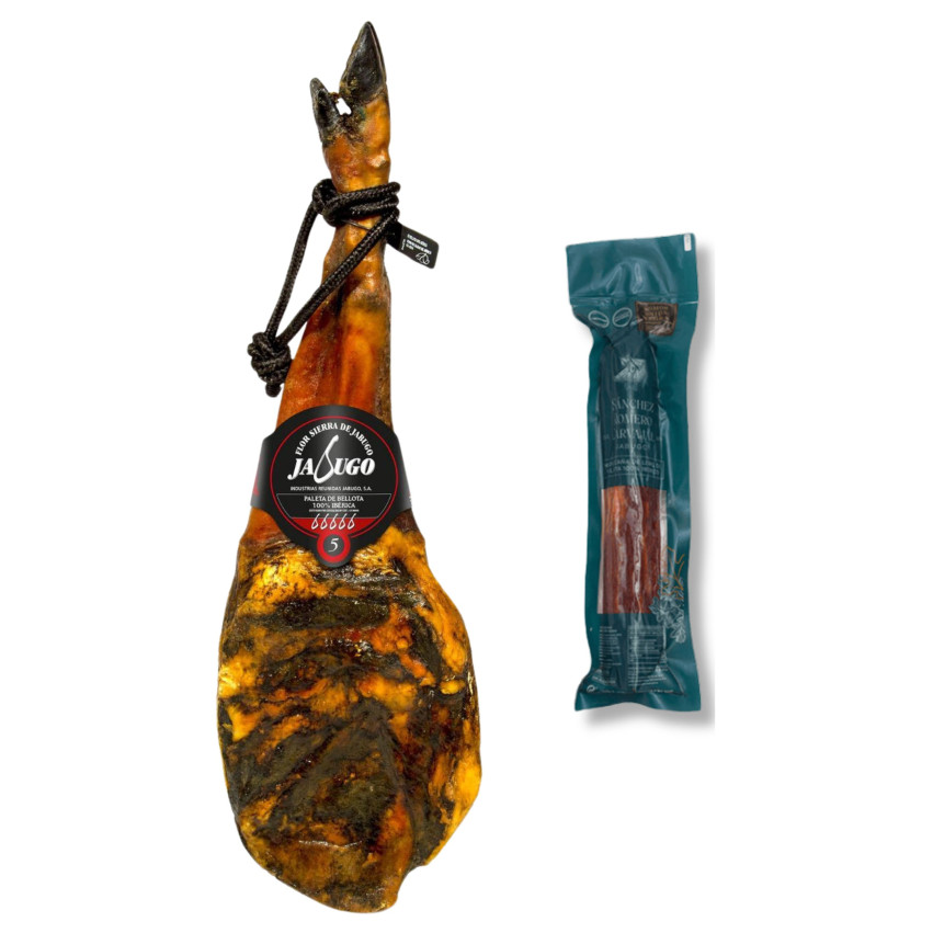Pack Flor Sierra de Jabugo B: Paleta e Lombo 100% Bellota | Iberian Market